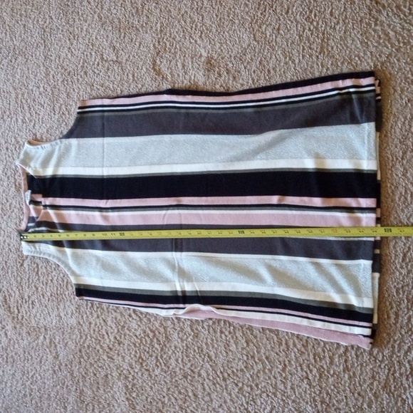 Bar III sleeves cotton blend side slits stretchy knit tunic summer blouse top - Picture 7 of 7